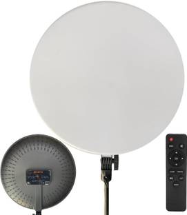 eloies Round Panel Light, Makeup, Photo & Video Remote 100watt 2700k-5600k BD-HP19 4800 lx Camera LED Light