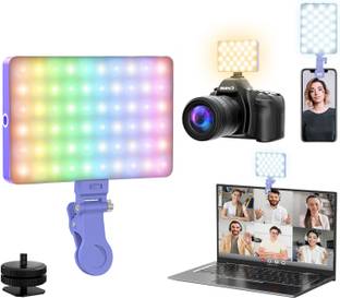 Hiffin (LT-002) RGB Selfie Light for iPhone/Laptop/Camera Built-in 3000mAh Battery 1 lx Camera LED Light