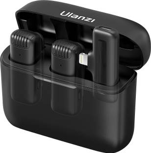 Hiffin ULANZI J12 Wireless Lavalier Microphone for iPhone iPad, 2-in-1 Plug-Play Mic Camera Microphone