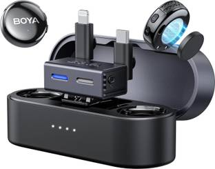 BOYA BOYALINK 3 AI Powered Button Sized Microphone for iPhone/Android/Camera/DSLR Camera Microphone