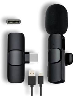 WIRKLICH K8 Clip-On Wireless Microphone for Vlogging, Video Recording, and Live Streaming Camera Microphone