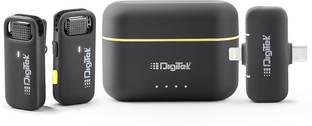 DIGITEK DWM-103 Wireless Microphone with Dual Interface Type C & Lightning Connector Camera Microphone