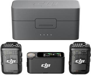 dji MIC 2 (2TX+1RX) Intelligent Noise Cancelling, Wireless Camera Microphone
