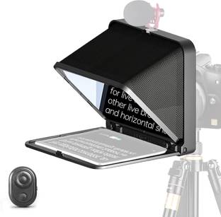 Hiffin LENSGO TC7 8” Teleprompter for iPad Tablet Smartphone DSLR Camera w/Remote Control, Camera Rig