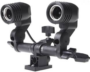 fotokina Double Holder Socket Bracket Studio EU Plug_FK_BK Double Holder Socket Bracket Studio EU Plug_FK_BK Camera Rig