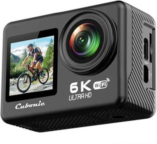 Cubonic 6k WiFi 30m Waterproof Dual Screen|Reduced Heating|Smoothest EIS 2.0 Anti-Shake TouchScreen Sp...