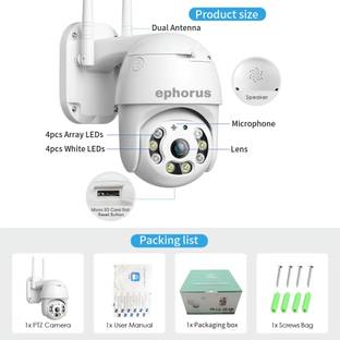 ephorus PTZ camera outdoor and indoor waterproof cemara night vision wireless camera 360° IP Camera Camera