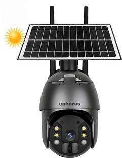 ephorus 4G solar PTZ sim camera 5 MP full HD waterproof colour night vision Camera 1 IP Camera Camera