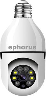 ephorus Bulb WiFi hidden two way audio colour night vision full HD PTZ camera 5MP camera 1 IP Camera Camera