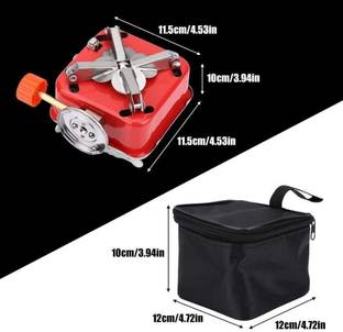 VALTUJA Mini Portable Gas Stove I Ultra-Light Folding Square-Shaped Gas Butane Burner Steel Gas Lighter