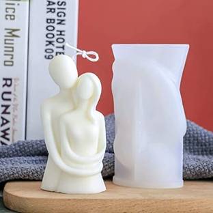vedini Silicone Cake Mould Vedini Candle Mold Making Couple Candle Molds Valentine's Day Couple Hug Silicone Mold Code 125
