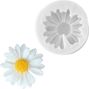Husaini Mart Silicone Fondant & Gum paste Mould Flower Silicone Molds Daisy Fondant Mold Flower Silicone Fondant Mold Daisy Chrysanthemum Mould Flower Silicone Fondant Molds for DIY Cake Decoration Chocolate Candy Polymer Clay Crafting Projects
