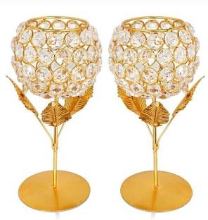 Option Gallery Candle Holder Gift Boxes candle stand gift items for wedding Iron 2 - Cup Candle Holder Set