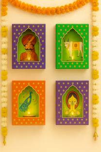 ANSHKIT Paper Tealight Holder Set