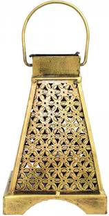 rusticdior Pyramid Shaped Candle Stand/Incense Stick Holder Shape of Temple/Tower Iron Candle Holder