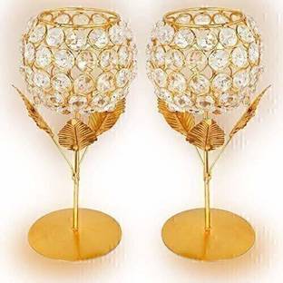 Vooy Candle Holder Gift Boxes candle stand gift items for wedding Brass Candle Holder Set