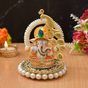 UNIQUE ART Brass 1 - Cup Tealight Holder Set