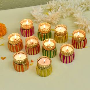 PRIDE STORE Wooden Tealight Holder Set