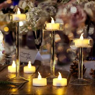 DARSHANAM WORLD Plastic Tealight Holder