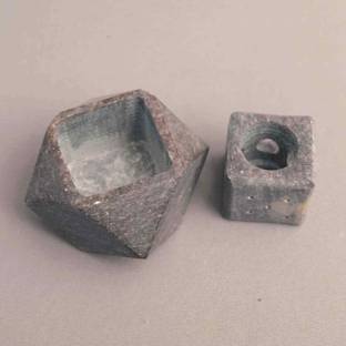 Samrah 3inch Ball Carving | Soapstone Round Tea Light Candle Holder for Gifting & Home Marble Tealight Holder
