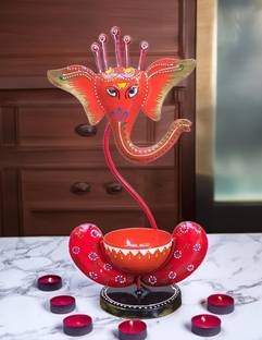 Kailash Stainless Steel 1 - Cup Candle Holder