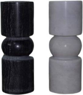 spadeit Marble Candle Stand Marble 2 - Cup Candle Holder Set