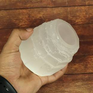 REIKI CRYSTAL PRODUCTS Reiki Crystal Products Natural Selenite Crystal Step Candle Holder Crystal 0 - Cup Candle Holder