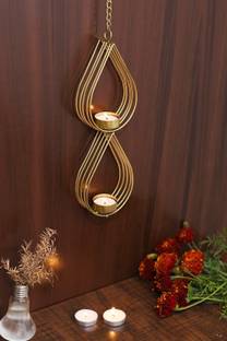 Collectible India Beautiful Tealight Candle Holder Wall Sconce Hanging - Metal Tea Light Candle Holder for Home Living Room Outdoor Indoor Office Decoration Iron Tealight Holder