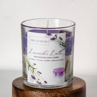 The Upahar Lavender Latte Candle Gel Wax Ice Cube + Soy Wax 180 ML Candle