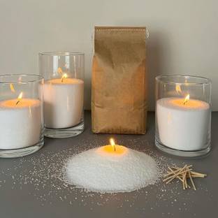 PEAKNOCK Pearl Candle, 100% Soy Wax, Float on, Water 1 Kg With40 Wick Candle