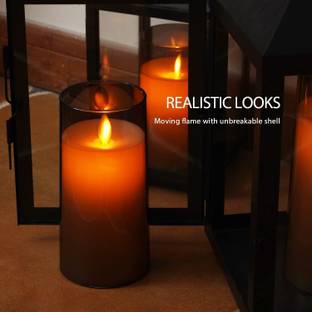 VEROX ACRGLASS3GREY Candle