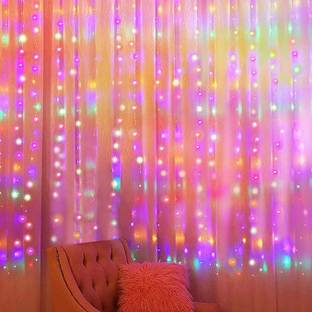 Vespa ™Fairy Curtain String Light with 10Hooks, 8 Models Remote Control Curtain Lights Candle