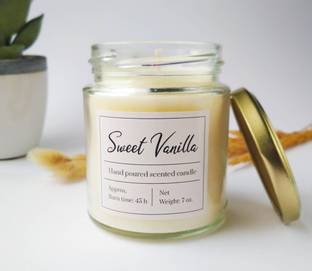 SAPI'S Scented Soy jar Candle |200ML Valentine Candle Vanilla (Pack of 1) Candle