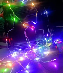 Budwill ™60 LED-8.5METER(10M LEATHER WIRE LAMP)TP-Multicolor Christmas Diwali Decoration Candle