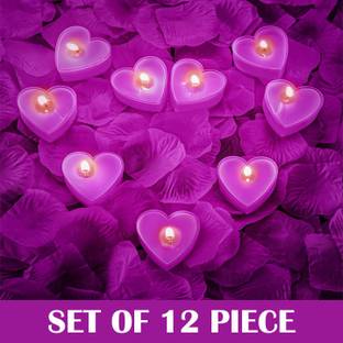 MAGICMOON Sandalwood Scented Wax Floating Candles For Diwali, Anniversary & Special Party Candle