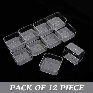 MAGICMOON Polycarbonate Square Shape Empty Tealight Cups / Container For DIY Candle Making Candle
