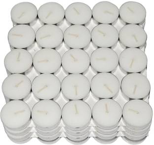 eCraftIndia 50Pcs White Candle