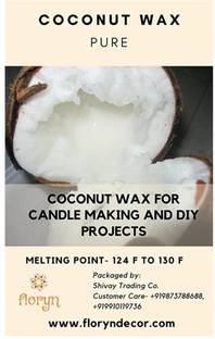 Floryn decor Pure Coconut Wax for Candle Making |10 Kg Coco wax for making Candle