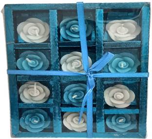 unique treasure Set of 12 Flower Shape Floating Candles for Diwali Candle