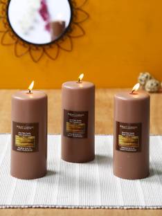 Hosley Rustic Sandalwood Fragrance Soy & Paraffin Wax|90 Hours Burn Time|6 Inch Candle