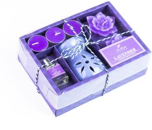 AuraDecor Diffuser Gift Set with 3 Tealight, 2 Floating & Aroma Candle