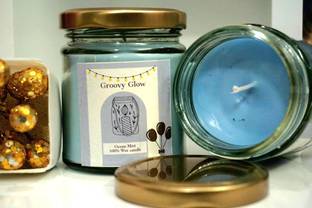 Groovy Glow Ocean Mist Scented Jar Candle Candle
