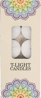 Quickoo Tea light candle 1 - Pack of 10 - White Candle