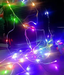 Budwill ™60 LED-8.5METER(10M LEATHER WIRE LAMP)TP-Multicolor Christmas Diwali Decoration Candle