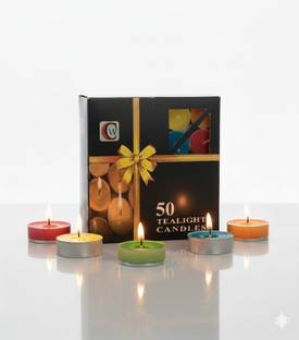 CW Chirag Multicolour Tealight candles | Ideal for Decoration, Pooja, Diwali Candle