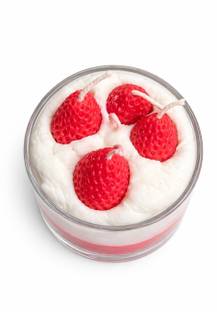 WOJJOY Strawberry Dessert Candle Candle