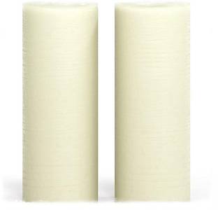 Smooth line Pillar Candle With Jasmine Scented Candle for Home Decoration(Pack of 2) Candle