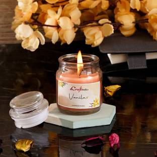 eCraftIndia Vanilla Jar Candle