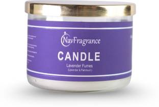NavFragrance Lavender Fums Scented Candle Candle