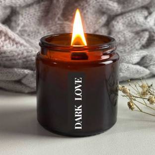 PRIME HOMES Soy Wax Amber Jar Candle, Organic Luxury Aroma, Aromatic/Aromatherapy Candle